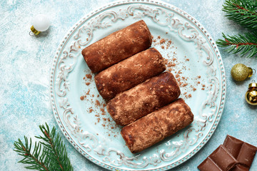 Traditional russian chocolate cake 