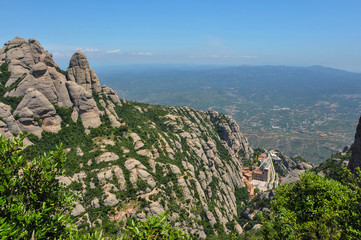 Fototapeta na wymiar Mountain Montserrat in Spain
