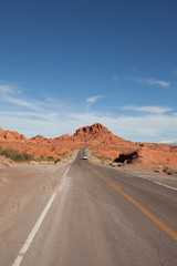 Fototapeta na wymiar valley of fire state park in Nevada