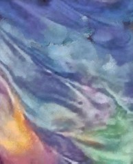 Dynamic hand-painted colorful abstract background. Amazing grunge original texture. Textured paint strokes on canvas. Simple close up backdrop. Beauty chaotic color splashes. Retro vintage style.