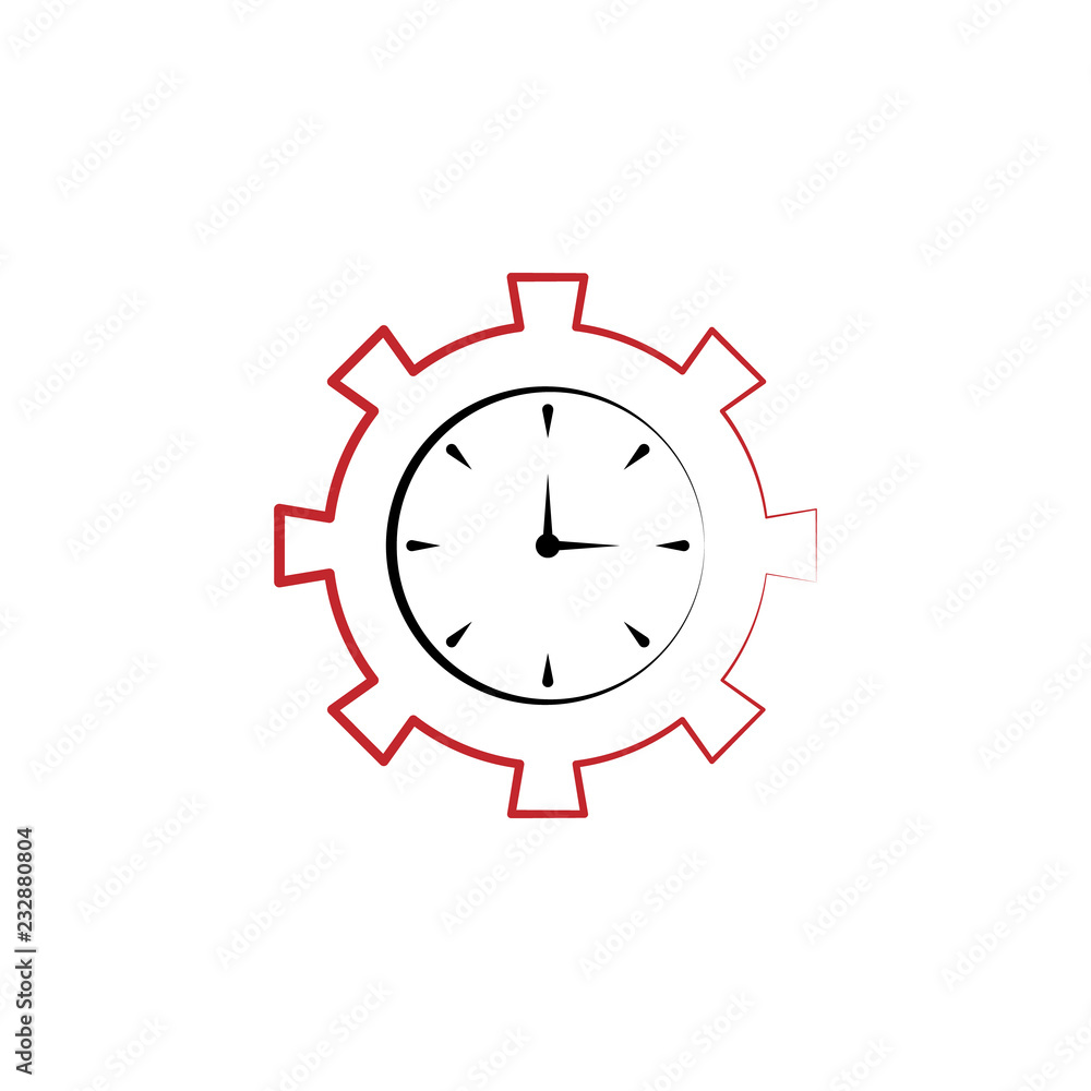 Poster time management settings 2 colored line icon. simple colored element illustration. time management s