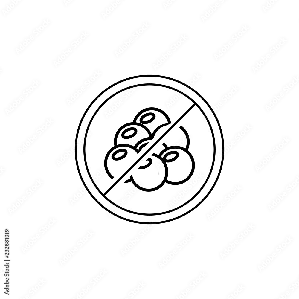 Poster cholesterol free icon. element of gma icon for mobile concept and web apps. thin line cholesterol fr