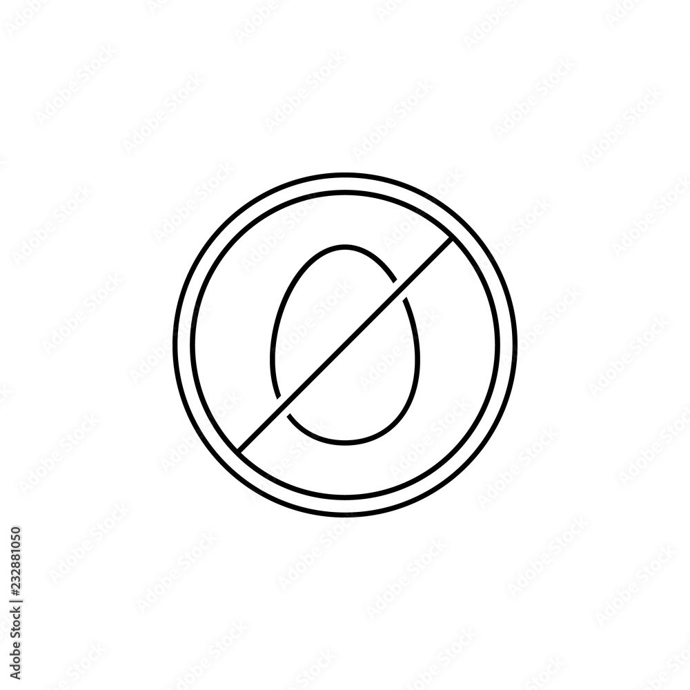 Poster egg free icon. element of gma icon for mobile concept and web apps. thin line egg free icon can be u
