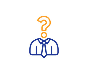 Business head hunting line icon