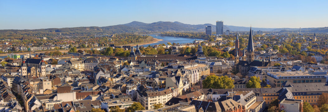 Blick auf Bonn, Deutschland