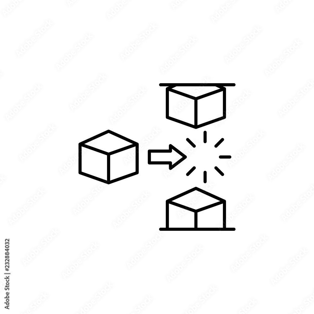 Poster block chain icon. element of block chain icon for mobile concept and web apps. thin line block chain