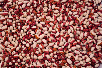 Texture of two-color beans.