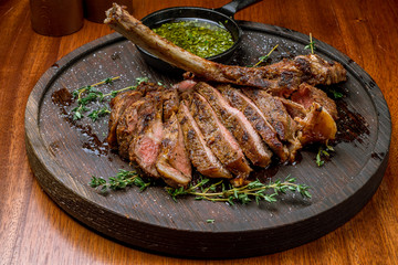 the Tomahawk steak