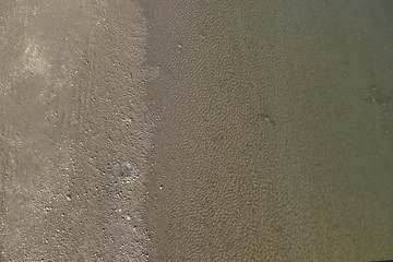 Sandy beach along side of a river