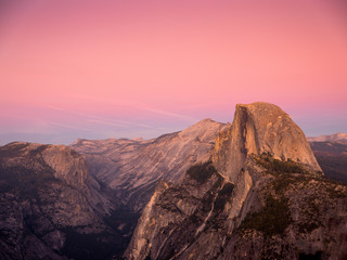 Half Dome After Sunset