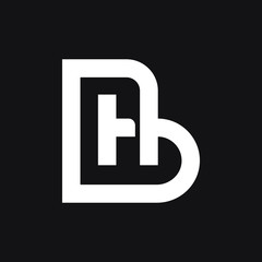 Letter BH monogram