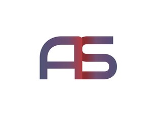 AS Initial Logo for your startup venture