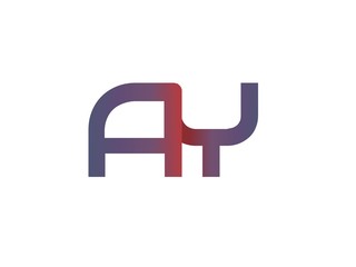 AY Initial Logo for your startup venture