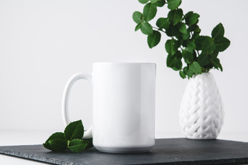 white styled mug mockup