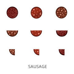 Sausage set vector illustration