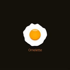 Scrambled eggs illustration