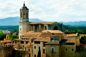 Fototapeta na wymiar Cathedral of Saint Mary of Girona - Spain