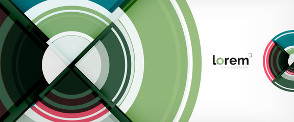 Obraz premium Circle abstract background, geometric modern design template