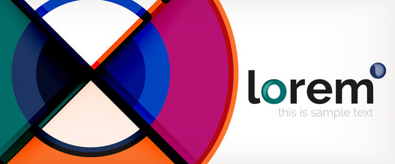 Obraz premium Vector abstract colorful circles background