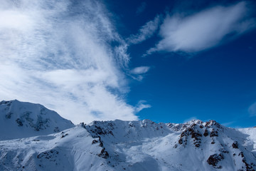Fototapeta na wymiar Winter in Almaty mountains - Titov