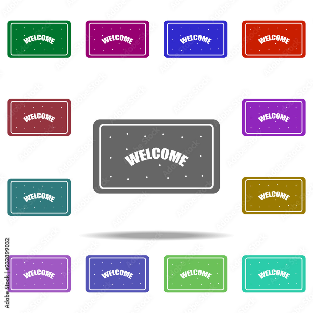 Poster mat with the word 
