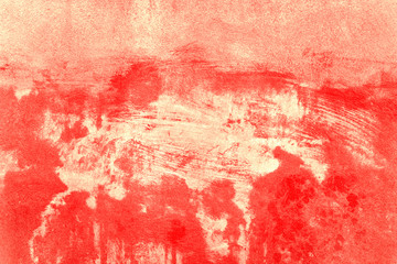 Texture of old red concrete wall for background. Blank copy space.