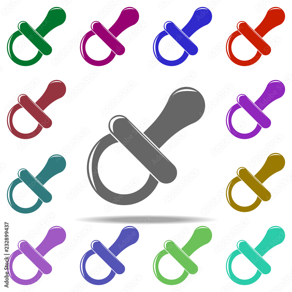 Poster nipple icon. elements of children in multi color style icons. simple icon for websites, web design, 