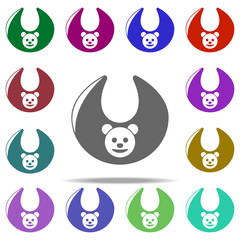 bib icon. Elements of Children in multi color style icons. Simple icon for websites, web design, mobile app, info graphics