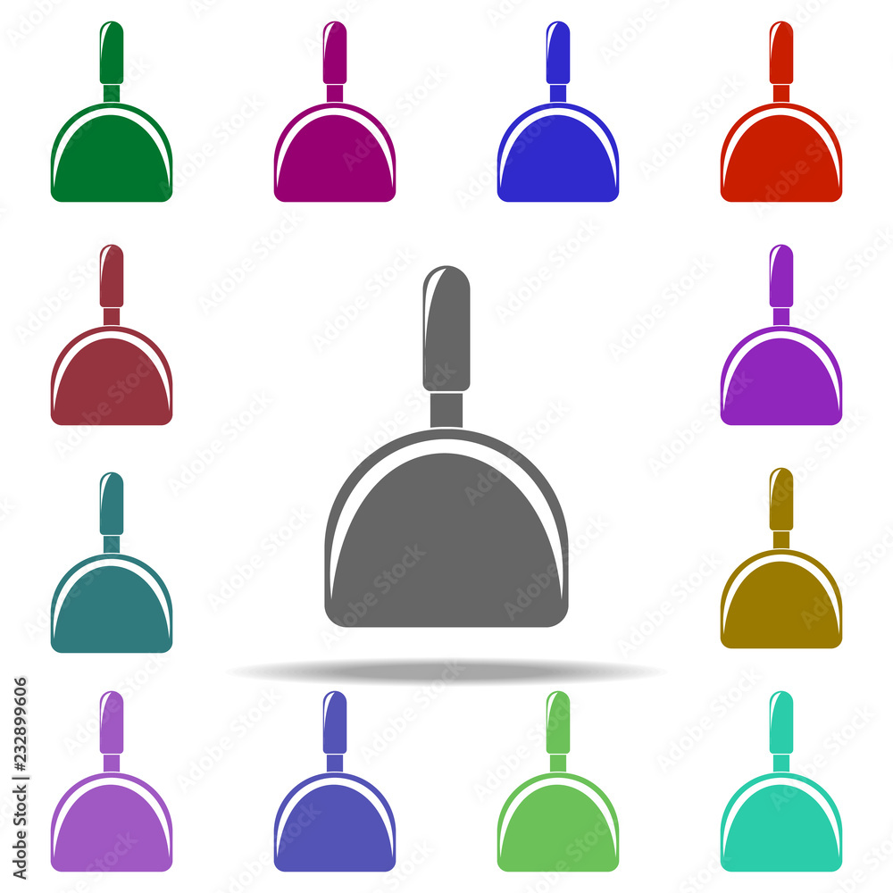 Poster scoop icon. elements of cleaners in multi color style icons. simple icon for websites, web design, m