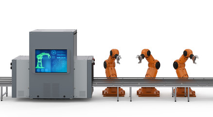 Robot assembly line