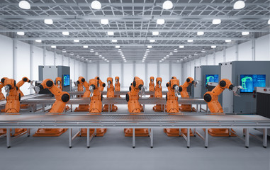 Robot assembly line