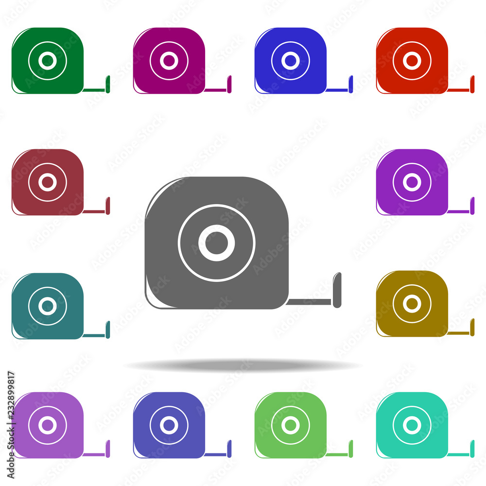 Poster building line icon. elements of construction tools in multi color style icons. simple icon for websi