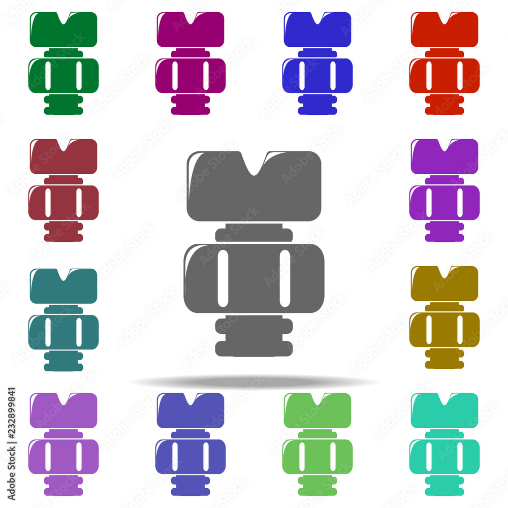 Aufkleber screw and bolt icon. elements of construction tools in multi color style icons. simple icon for webs