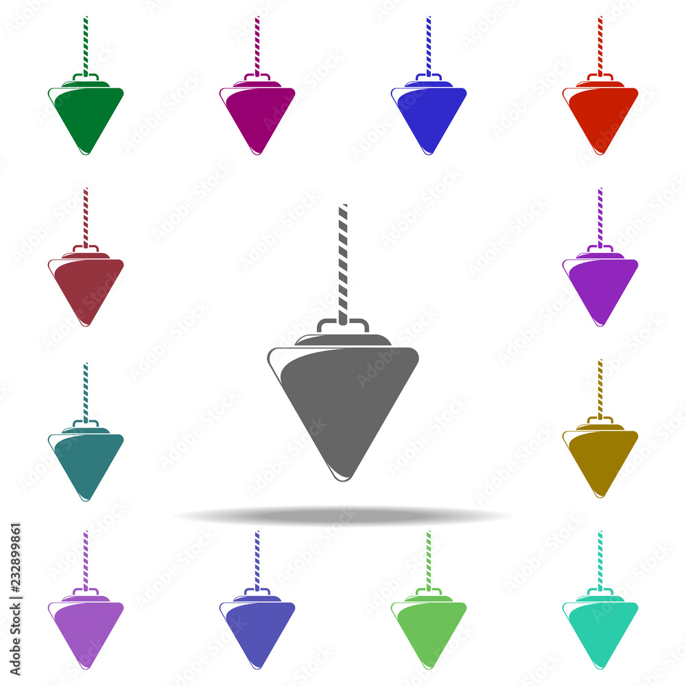 Poster physical pendulum icon. elements of construction tools in multi color style icons. simple icon for w