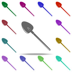 shovel icon. Elements of Construction tools in multi color style icons. Simple icon for websites, web design, mobile app, info graphics