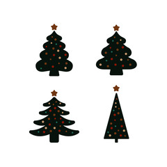 Christmas tree vector illustration 