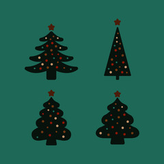 Christmas tree vector illustration 