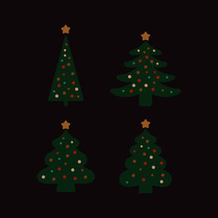 Christmas tree vector illustration 