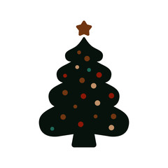 Christmas tree vector illustration 