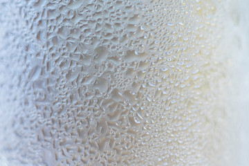 texture of frozen water drops cool ice glass