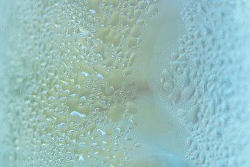 texture of frozen water drops cool ice glass