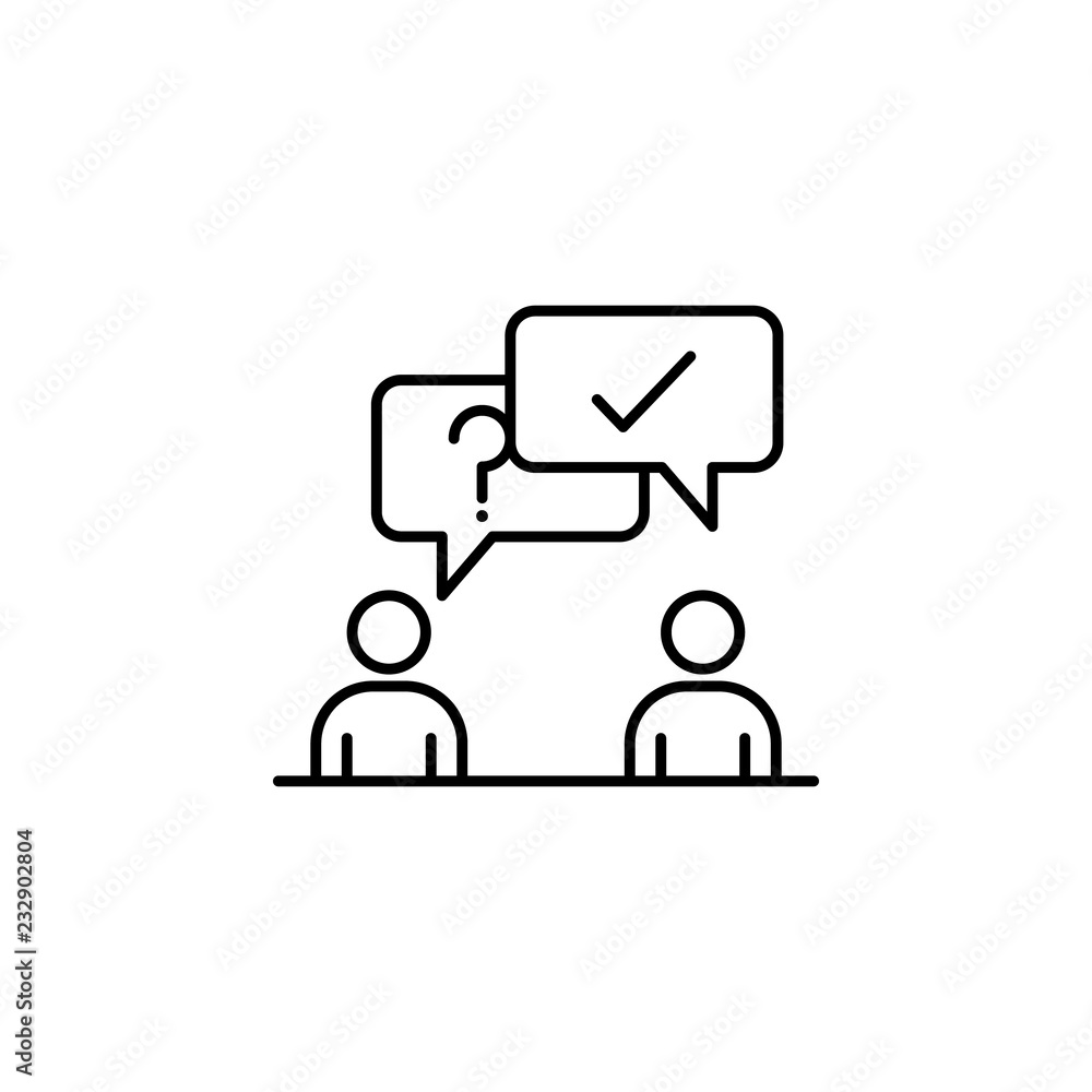 Aufkleber contact, question icon. element of professional icon for mobile concept and web apps. thin line cont