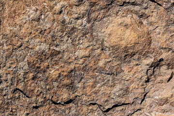 Orange and brown toned rock as a nature background