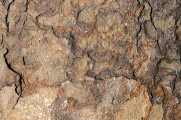 Orange and brown toned rock as a nature background