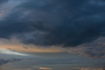 Civil twilight Sky with Clouds