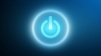 vector technology power icon on cyberspace background.background for science and technology graphic