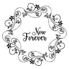 Elegant frame with decorative flower vector collection