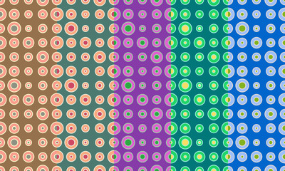 Abstract retro seamless pattern. Simple vivid ornament for textile, prints, wallpaper, wrapping paper, web etc. Available in EPS