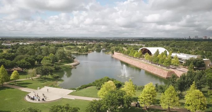 Mueller Texas Aerial Footage Suburb of Austin TX