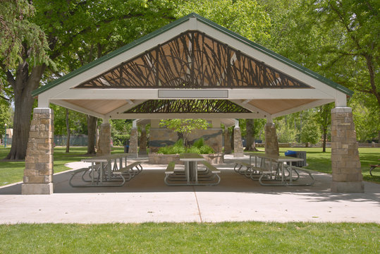 Agriculture Pavillion In A Park Boise Idaho.